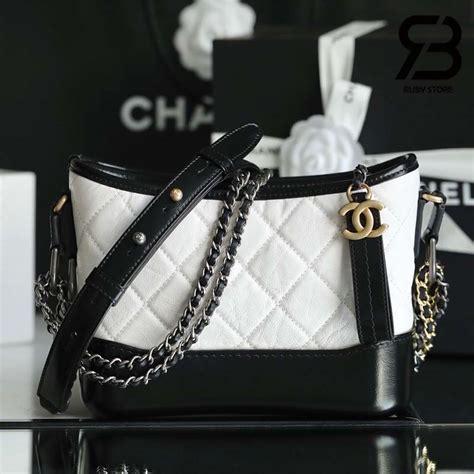 chanel gabrielle white black|Chanel gabrielle bag straps.